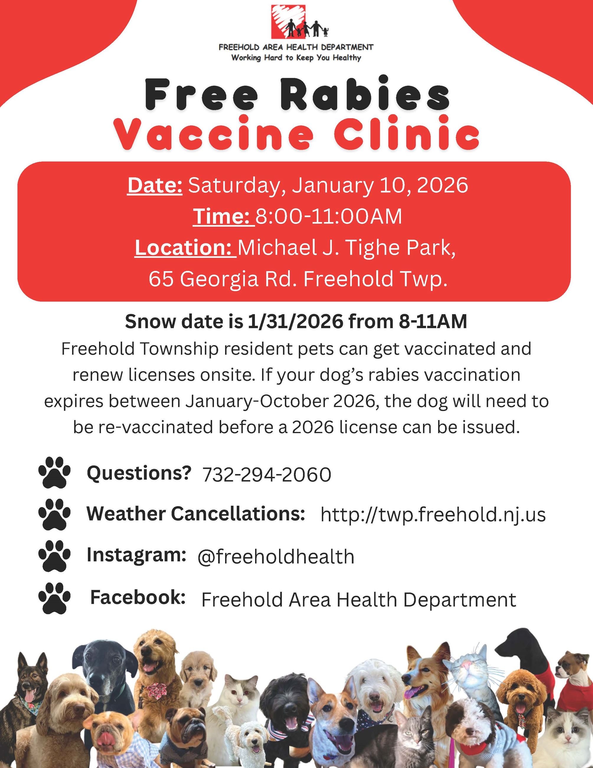 Rabies Clinic Flyer 2026